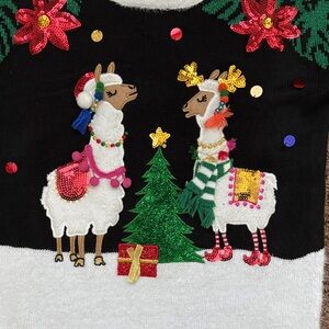 Llama Christmas Sweater 
Size Small